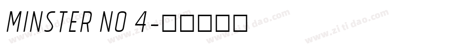 Minster No 4字体转换